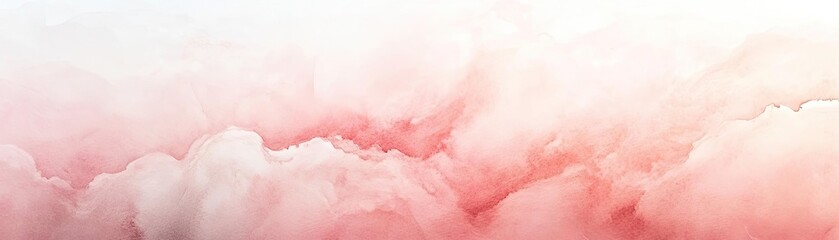 Poster - Soft pink clouds blending into a serene backdrop, creating a calming atmosphere perfect for background use.