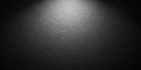 Wall Mural - Wide-Angle Black Texture Filled with Light from Top Right