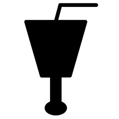 Sticker - Drink Glass Water Glyph Icon