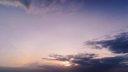 Wall Mural - 4k dramatic sky with clouds,time lapse sunset sky cloud red purple cloudscape time lapse background 