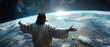 © MochSjamsul - Jesus as the redeemer watching over the earth from space