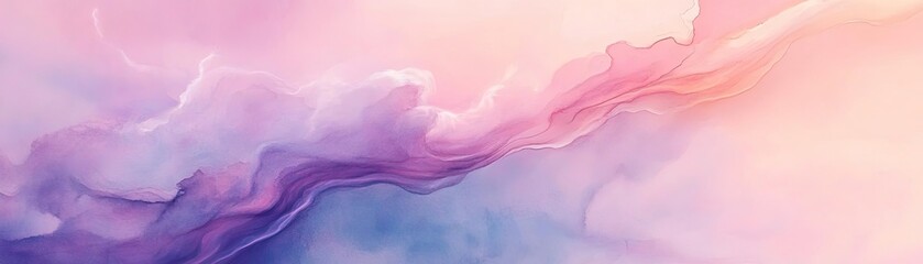 Aufkleber - Soft pastel colors blend harmoniously in this abstract background, creating a dreamy and calming atmosphere for any project.
