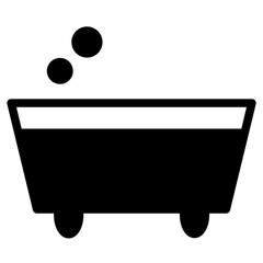 Sticker - Beauty Bubble Bath Glyph Icon