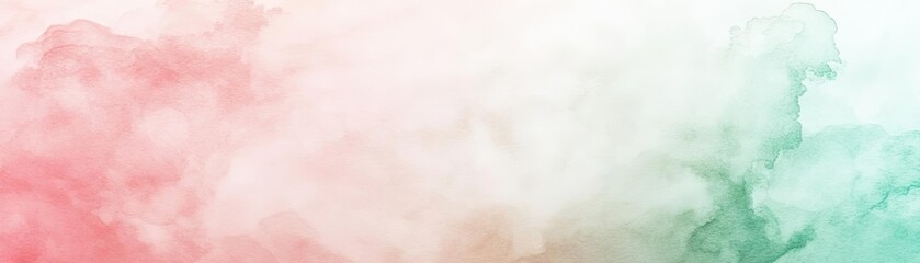 Poster - A soft blend of red, white, and green smoke creates a calming and artistic background perfect for various designs.