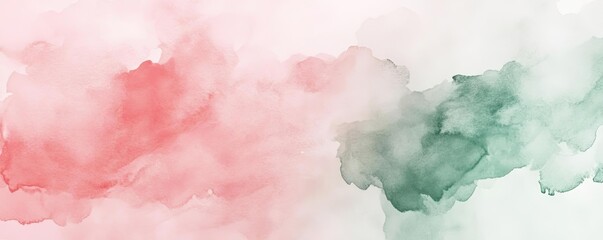 Poster - Stylish abstract watercolor pattern featuring soft red and green hues, ideal for backgrounds, art projects, and creative designs.