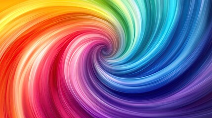 Poster - Vibrant swirling colors blend seamlessly, creating a mesmerizing abstract design that evokes energy and creativity.