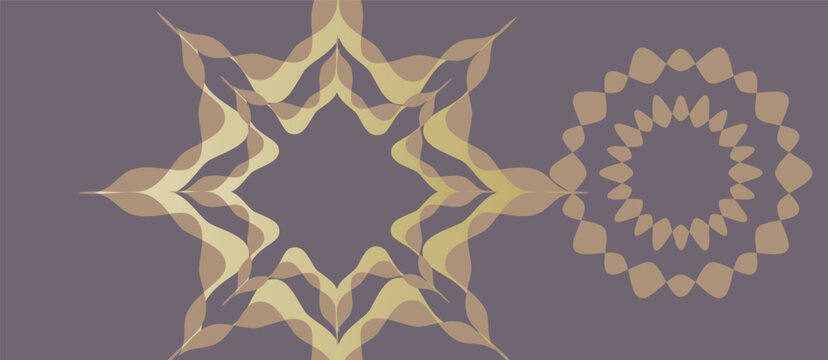 Golden background with stripes and place for texts