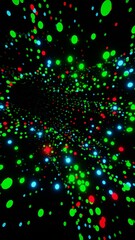 Aufkleber - Colorful Abstract Light Bokeh on Dark Background