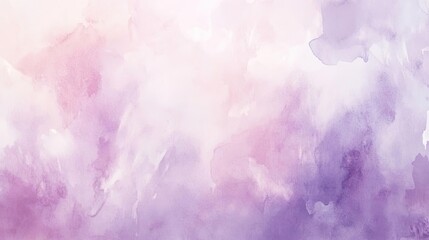 Poster - A serene abstract watercolor background featuring soft purple and pink hues, perfect for creative and artistic projects.