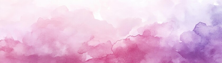 Aufkleber - Soft pastel watercolor background with a blend of pink and purple hues, perfect for invitations and artistic projects.