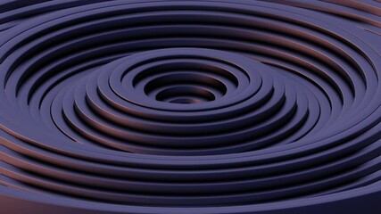 Aufkleber - Abstract Concentric Circles in Dark Tones