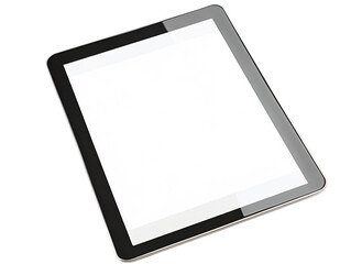 a tablet with a blank screen