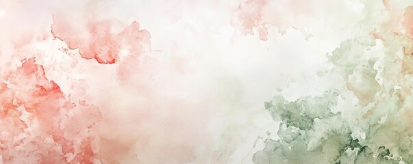 Poster - A serene abstract background featuring soft hues of pink, green, and white, ideal for artistic and calming designs.