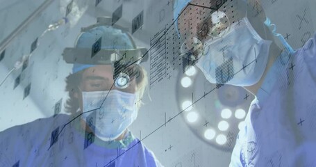 Poster - Animation of financial data processing over diverse surgeons