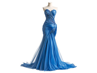 a blue dress on a mannequin