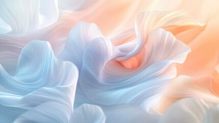 Poster - Soft, flowing texture in pastel colors, evoking calmness and creativity. Ideal for backgrounds and abstract designs.