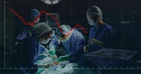 Poster - Animation of financial data processing over diverse surgeons