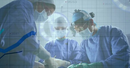Poster - Animation of financial data processing over diverse surgeons