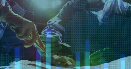Poster - Animation of financial data processing over diverse surgeons
