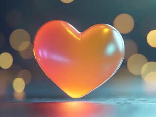 Glowing Heart Background: Love, Passion, and Romance