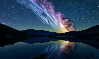 Wall Mural - beautiful sky full of stars