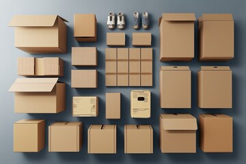 Diverse Perspectives on Illustrated Moving Boxes and Cardboard Packing Solutions