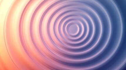 Poster - Abstract waves in soft pastel tones create a calm and serene atmosphere, perfect for backgrounds and artistic projects.