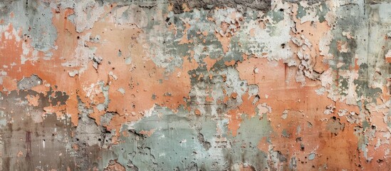 Leinwandbilder - Old weathered building wall creating an abstract background with copy space image