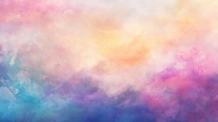 Aufkleber - A vibrant and dreamy abstract background featuring soft hues of pink, blue, and orange blending seamlessly for artistic projects.