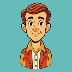 Wall Mural - retro man vintage vector illustration