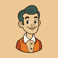 Wall Mural - retro man vintage vector illustration