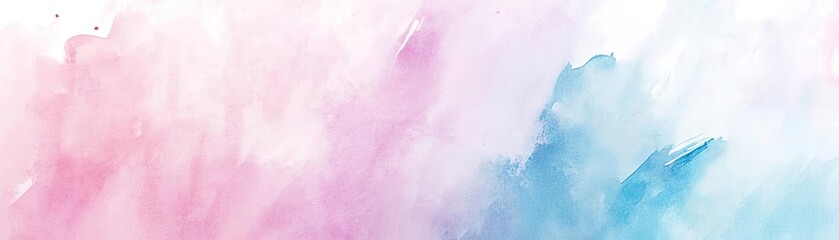 Aufkleber - A soft, dreamy watercolor background blending shades of pink and blue, perfect for elegant design projects.
