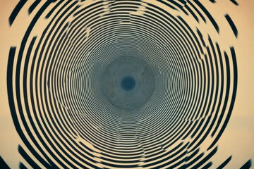 Aufkleber - This mesmerizing abstract artwork features hypnotic concentric circles that draw the viewer's eye inward, creating a captivating and immersive visual journey.