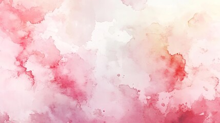 Poster - Soft pink watercolor abstract background with gentle gradients and blended hues, perfect for artistic projects and designs.