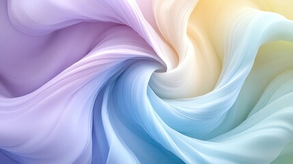 Poster - A dreamy swirl of pastel colors blending together to create a soft, fluid texture, perfect for backgrounds and artistic designs.
