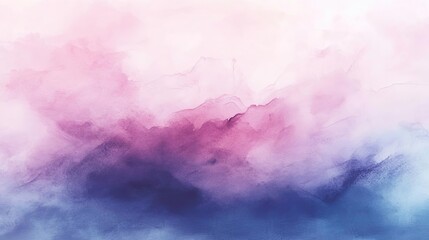 Poster - A beautiful abstract watercolor painting featuring soft pastel colors blending seamlessly into one another.