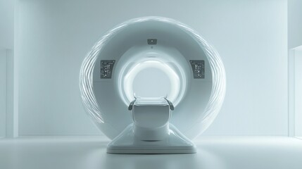 Sticker - White MRI Machine in a Sterile Room