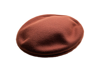 a brown hat on a white background