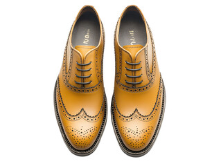 a pair of brown shoes