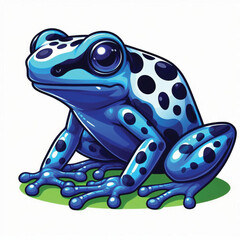 Cute Poison Dart Frog Vector Cartoon illustration