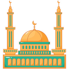 Poster - Islamic Building Mosque Illustration