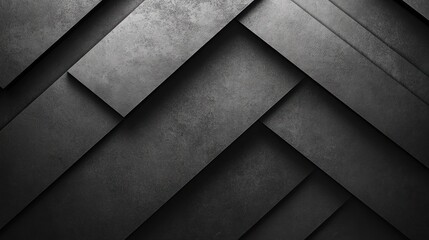 Poster - Abstract Black Geometric Pattern with Textured Surface