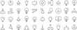 © RaulAlmu - Light Bulbs, Lamps, Chandeliers Related Line Icons for Web Sites, Books, Cards, Apps. Editable Stroke. Suitable for Web Sites, Books, Cards, Apps