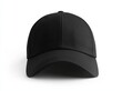 © mutter - Isolated black baseball cap with clipping path on white background.