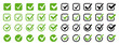 © smile3377 - Check Marks big collection. Check Mark Vector Icon. Check Marks in circle and square