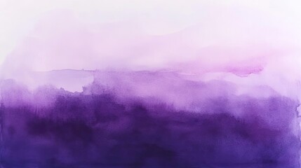 Poster - A tranquil watercolor landscape featuring soft purple hues and gentle gradients that evoke serenity and creativity.