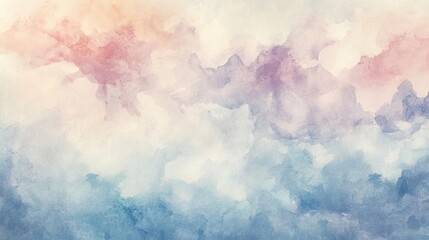 Aufkleber - A serene watercolor background featuring soft hues and gentle swirls, perfect for art projects or creative designs.