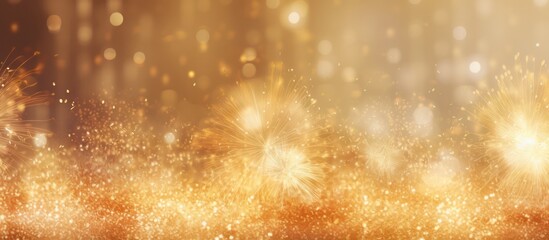 Canvas Print - Golden Sparkles and Celebration