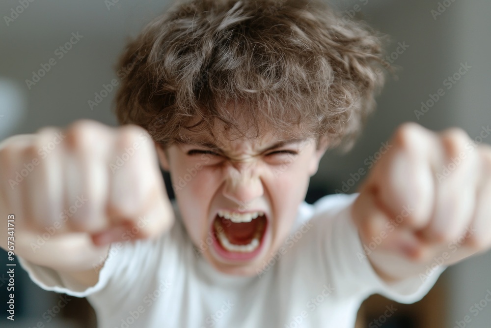 Unresolved Anger Unleashed emotion: deep expression of raw anger, capturing intensity ...