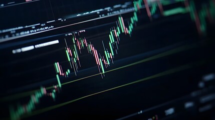 Poster - Financial Data Displayed on a Computer Screen